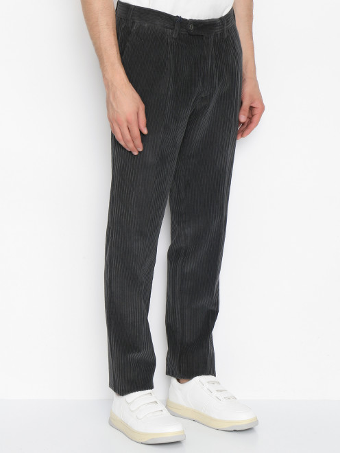 Вельветовые брюки с карманами LARDINI - МодельВерхНиз