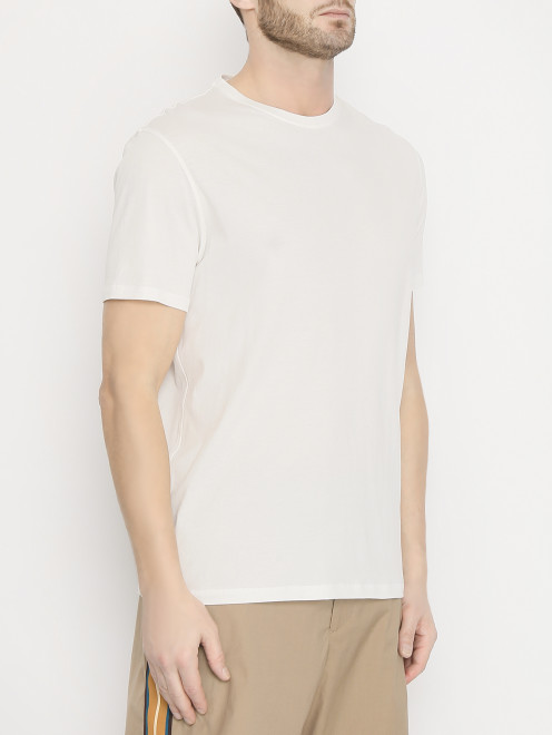 Базовая футболка из хлопка Isaia - МодельВерхНиз