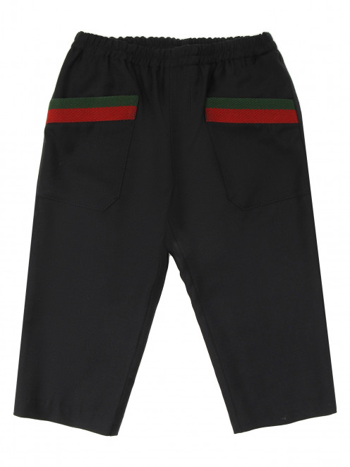 Шерстяные брюки с карманами Gucci - Общий вид
