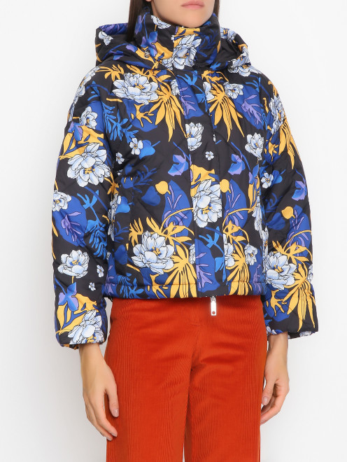 Стеганая куртка с цветочным узором Max&Co - МодельВерхНиз