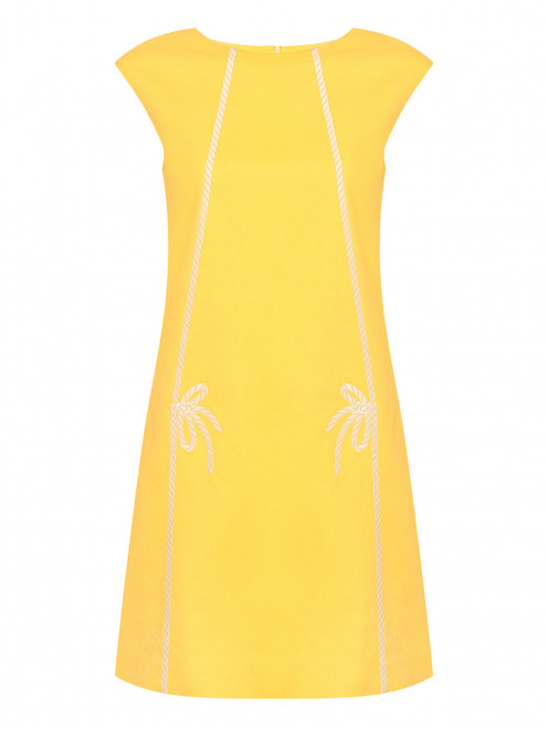 Платье из хлопка с узором Moschino Boutique - Общий вид