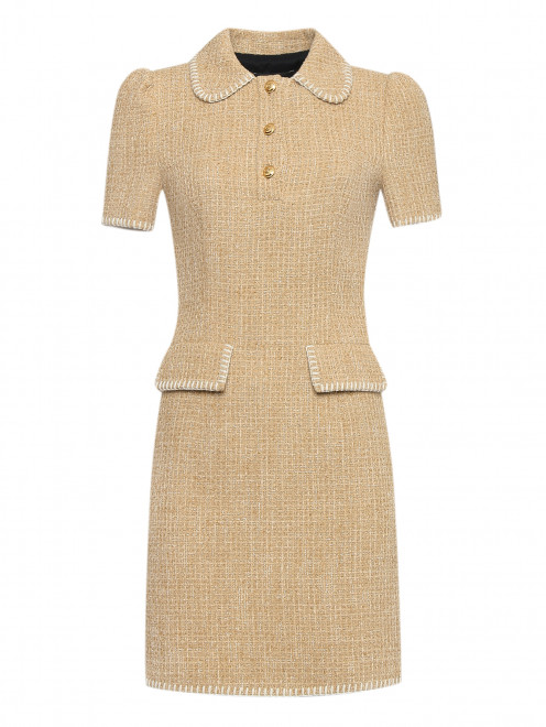 Платье из хлопка с короткими рукавами Moschino Boutique - Общий вид