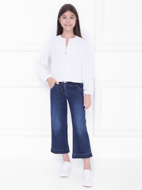 Широкие джинсы с карманами Il Gufo - МодельОбщийВид