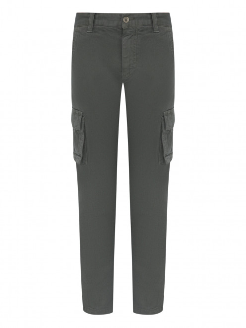 Хлопковые брюки с накладными карманами Il Gufo - Общий вид