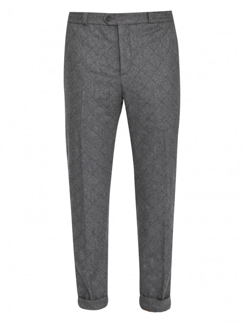 Трикотажные брюки из смешанной шерсти с узором PT Torino - Общий вид