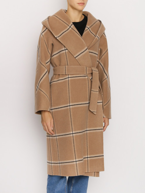 Пальто из кашемира с капюшоном Max Mara - МодельВерхНиз