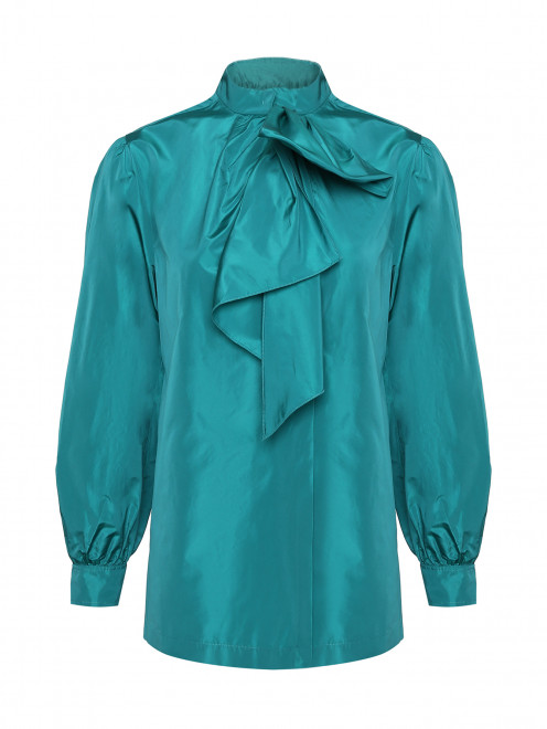Однотонная блуза с бантом Alberta Ferretti - Общий вид