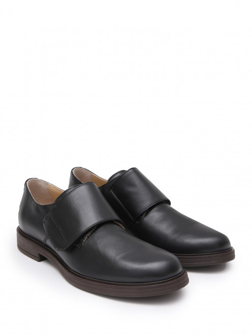 Кожаные ботинки на липучке Emporio Armani - Общий вид