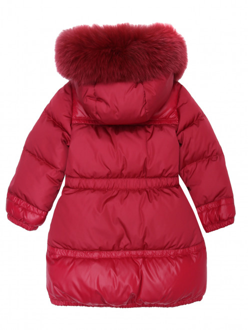 Утепленное пальто с капюшоном Moncler - Обтравка1