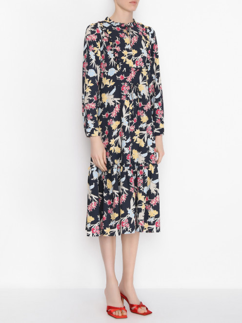 Платье-миди с цветочным узором Max&Co - МодельВерхНиз