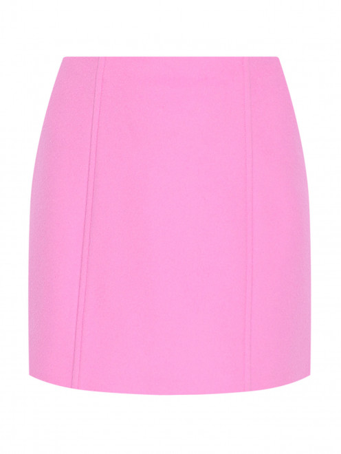Однотонная юбка-мини из шерсти Max&Co - Общий вид