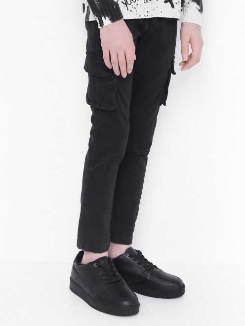 Хлопковые брюки с карманами Il Gufo - МодельВерхНиз