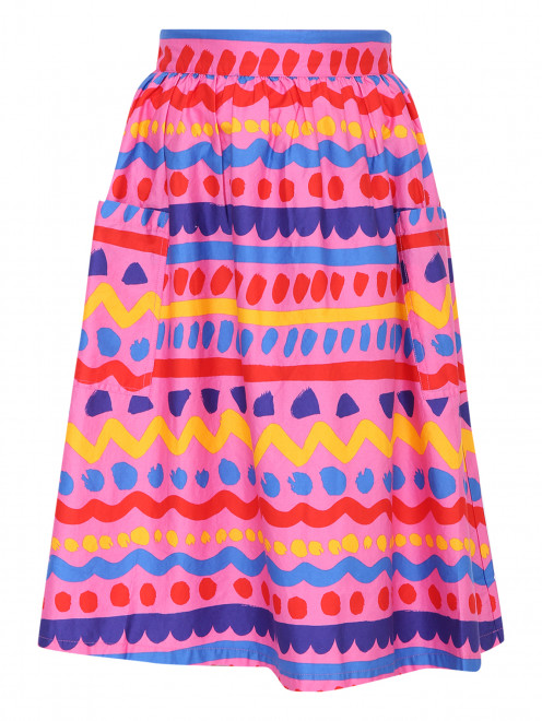 Хлопковая юбка на резинке Stella McCartney kids - Общий вид