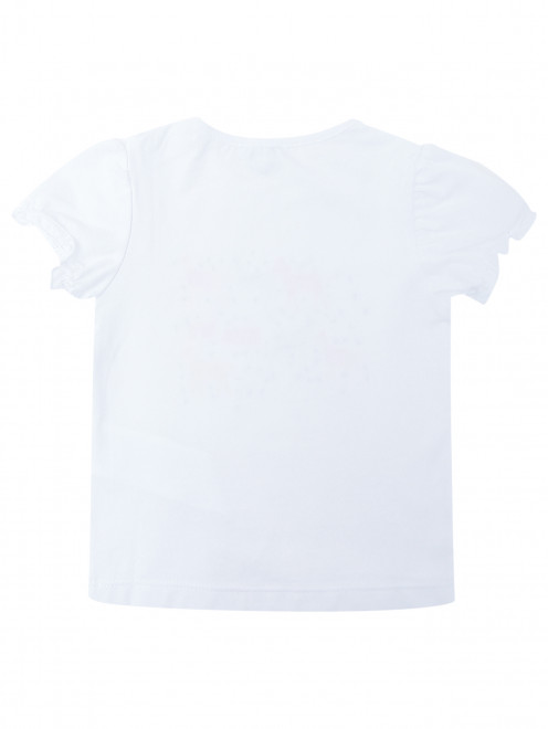 Хлопковая футболка с узором Aletta - Обтравка1