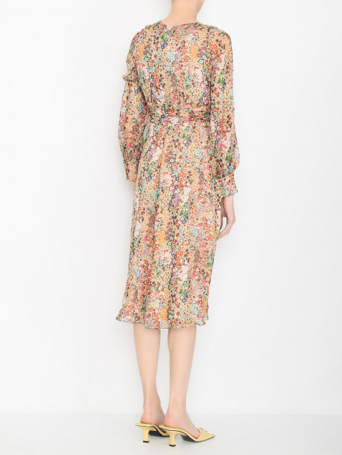 Платье из шелка с цветочным узором Max Mara - МодельВерхНиз