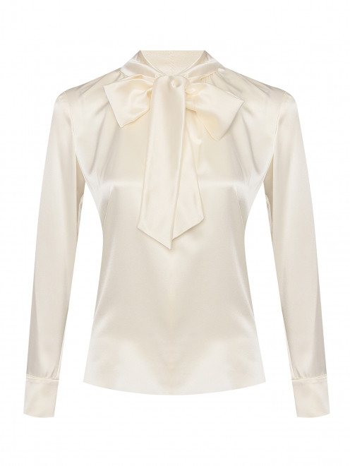 Блуза однотонная из шелка Max Mara - Общий вид