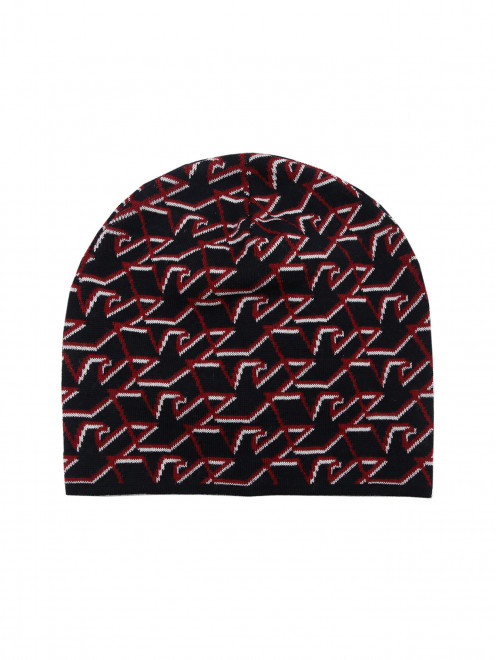 Комплект с узором, шапка и шарф Emporio Armani - Общий вид