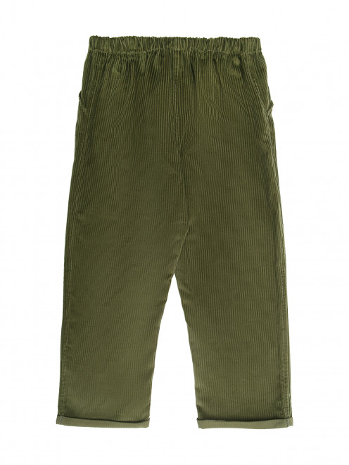 Вельветовые брюки из хлопка с карманами Aletta - Обтравка1