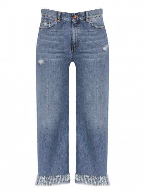 Укороченные джинсы с бахромой Marina Rinaldi - Общий вид