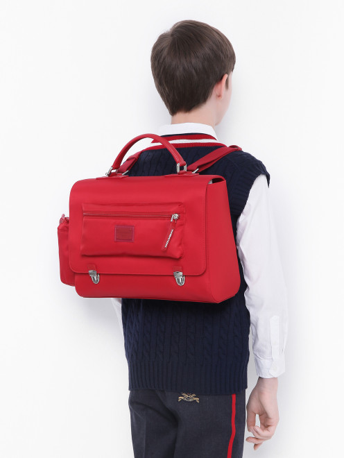 Однотонный рюкзак-портфель Dolce & Gabbana - МодельВерхНиз