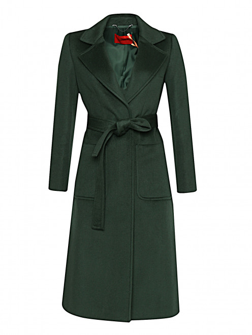 Пальто из шерсти с поясом Max&Co - Общий вид