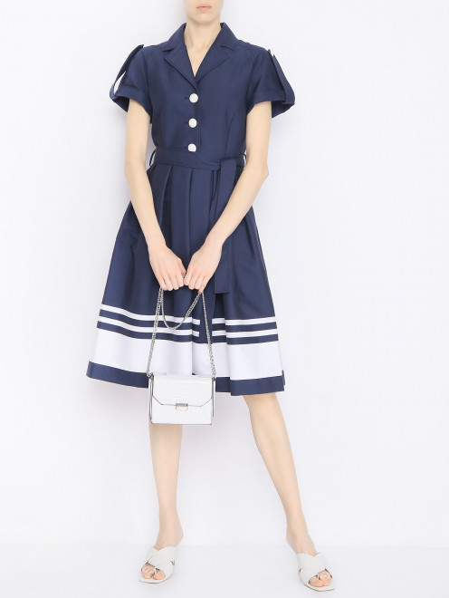 Платье из хлопка с коротким рукавом Moschino Boutique - МодельОбщийВид