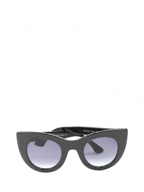 Cолнцезащитные очки в оправе из пластика с узором полоска Thierry Lasry - Общий вид