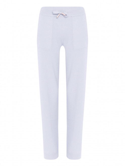 Трикотажные брюки из кашемира на резинке Lorena Antoniazzi - Общий вид