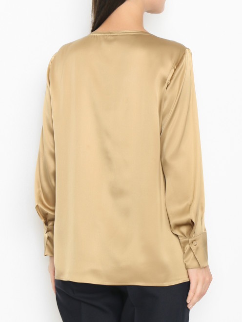 Блуза из шелка с длинным рукавом Marina Rinaldi - МодельВерхНиз1