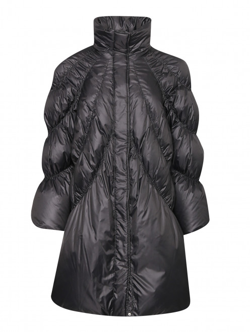 Пальто пуховое стеганое на кнопках и молнии Alberta Ferretti - Общий вид