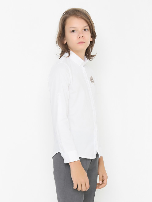 Рубашка из хлопка с принтом Lapin House - МодельВерхНиз