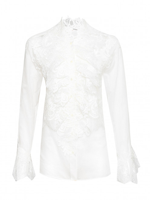 Блуза из хлопка с кружевом Ermanno Scervino - Общий вид