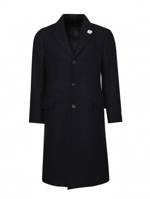 Пальто из шерсти и кашемира с карманами LARDINI - Общий вид