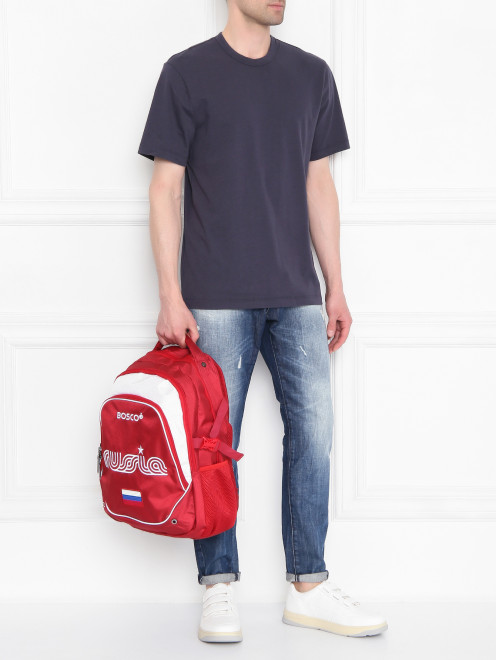 Рюкзак с вышивкой на молнии BOSCO - МодельОбщийВид