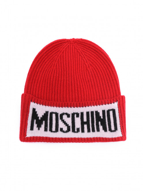 Шапка из смешанной шерсти с логотипом Moschino - Общий вид
