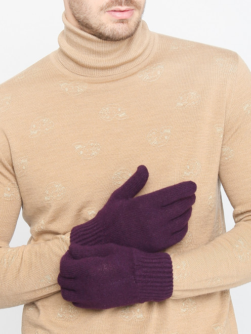 Трикотажные перчатки из кашемира Paul Smith - МодельОбщийВид