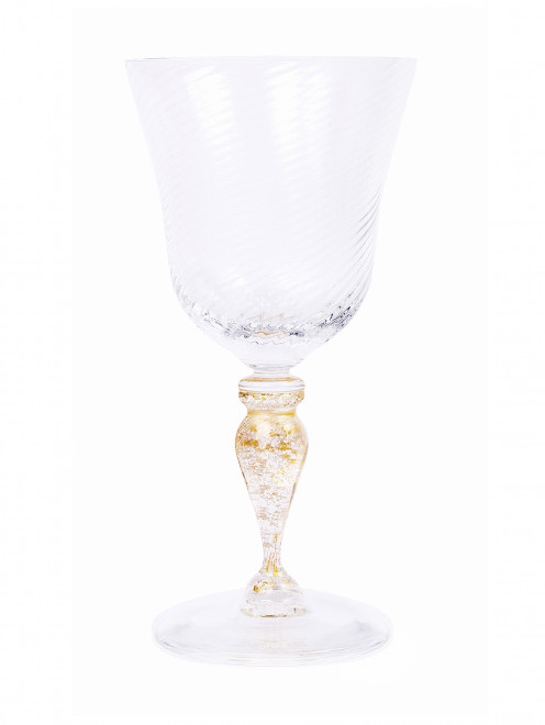 Бокал для белого вина с золотой ножкой  NasonMoretti - Обтравка1