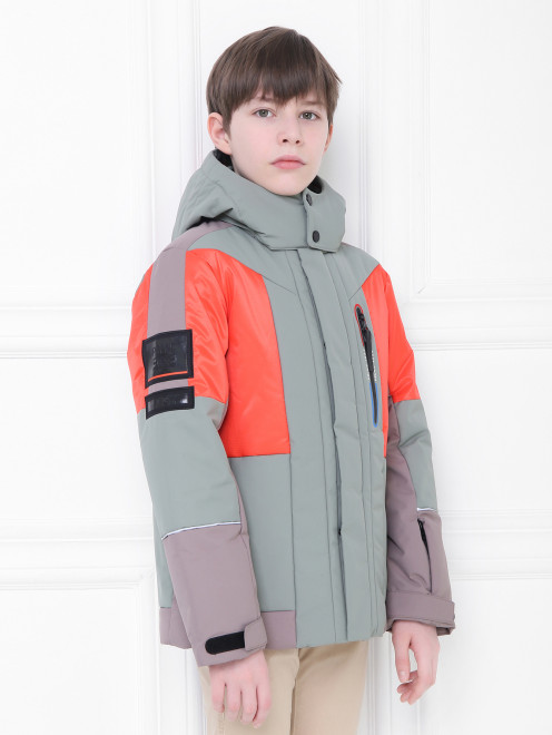 Горнолыжная куртка со съемным капюшоном Poivre Blanc - МодельВерхНиз